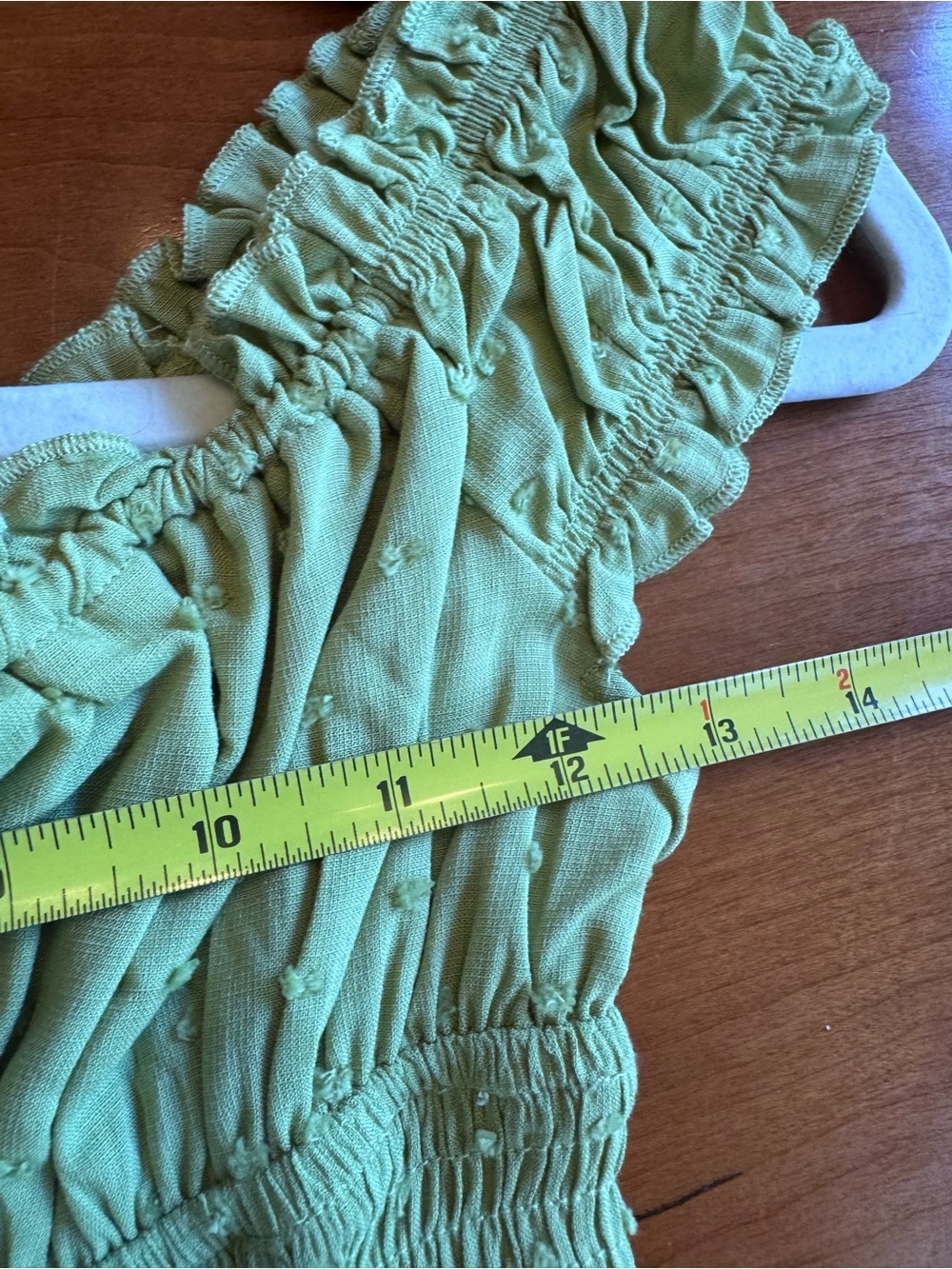 Princess Polly Asner Top Sage Green Size 4 - Picture 9 of 13
